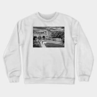 Pulteney Bridge and River Avon in Bath Crewneck Sweatshirt